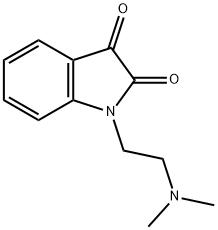 1-[2-(dimethylamino)ethyl]-2,3-dihydro-1H-indole-2,3-dione Struktur