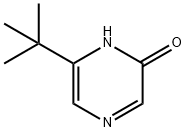 2-Hydroxy-6-(tert-butyl)pyrazine 化学構造式