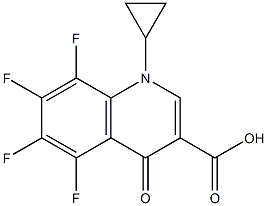 1-Cyclopropyl-5,6,7,8-tetrafluoro-4-oxo-1,4-dihydro-3-quinolinecarboxylic acid,106890-70-4,结构式