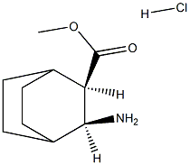 (2R,3S)-3-氨基双环[2.2.2]辛烷-2-羧酸甲酯盐酸盐, 1071522-10-5, 结构式