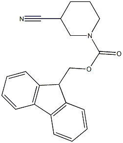 (9H-fluoren-9-yl)methyl 3-cyanopiperidine-1-carboxylate Structure