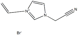 1-(Cyanomethyl)-3-vinylimidazolium bromide Structure