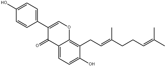 8-Geranyl daidzein Structure