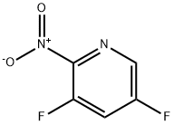 Pyridine, 3,5-difluoro-2-nitro- Structure