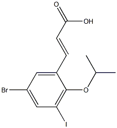 (E)-3-(5-bromo-3-iodo-2-isopropoxyphenyl)acrylic acid|