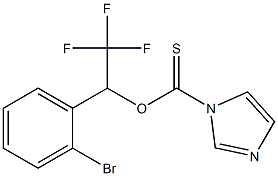 imidazole-1-carbothioic acid O-[1-(2-bromophenyl)-2,2,2-trifluoroethyl]-ester Structure