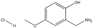 2-(aminomethyl)-4-methoxyphenol hydrochloride Struktur