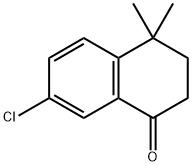 7-CHLORO-4,4-DIMETHYL-1,2,3,4-TETRAHYDRONAPHTHALEN-1-ONE, 1082267-76-2, 结构式