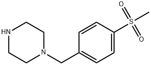 1-(4-(Methylsulfonyl)benzyl)piperazine 化学構造式