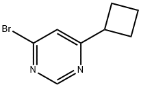 4-BROMO-6-CYCLOBUTYLPYRIMIDINE 结构式