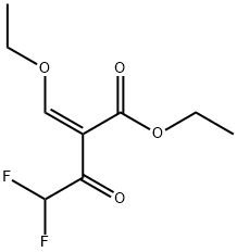 ETHYL (Z)-2-(ETHOXYMETHYLENE)-4,4-DIFLUORO-3-OXOBUTANOATE,1086400-66-9,结构式