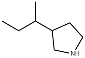 3-(1-Methylpropyl)pyrrolidine Struktur