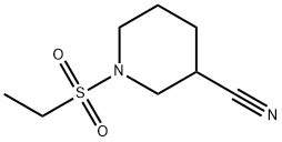 1-(ethylsulfonyl)piperidine-3-carbonitrile Structure