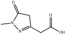 2-(1-methyl-5-oxo-4,5-dihydro-1H-pyrazol-3-yl)acetic acid 化学構造式