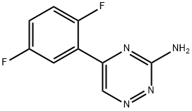 5-(2,5-二氟苯基)-1,2,4-三嗪-3-胺 结构式