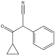 3-环丙基-3-氧代-2-苯基丙腈 结构式