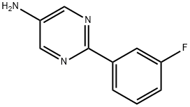 5-Amino-2-(3-fluorophenyl)pyrimidine Struktur