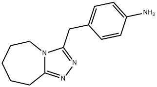 4-{5H,6H,7H,8H,9H-[1,2,4]triazolo[4,3-a]azepin-3-ylmethyl}aniline 化学構造式