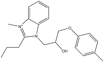 1094644-31-1 3-[2-hydroxy-3-(4-methylphenoxy)propyl]-1-methyl-2-propyl-3H-benzimidazol-1-ium