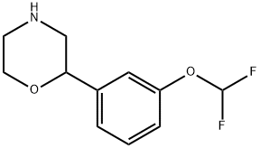 2-[3-(difluoromethoxy)phenyl]morpholine Struktur