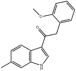 2-(2-methoxyphenyl)-1-(6-methyl-1H-indol-3-yl)ethan-1-one Struktur