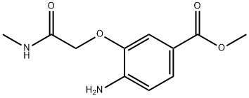 methyl 4-amino-3-[(methylcarbamoyl)methoxy]benzoate 化学構造式