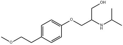 2-(isopropylamino)-3-(4-(2-methoxyethyl)phenoxy)propan-1-ol Struktur