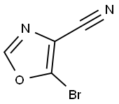 5-BROMO-1,3-OXAZOLE-4-CARBONITRILE 结构式