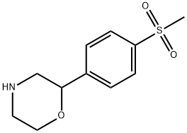 2-(4-methanesulfonylphenyl)morpholine Struktur