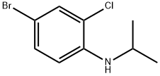 4-bromo-2-chloro-N-(propan-2-yl)aniline 化学構造式