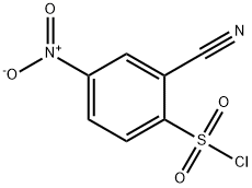 2-cyano-4-nitrobenzene-1-sulfonyl chloride Structure