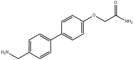 2-{4-[4-(aminomethyl)phenyl]phenoxy}acetamide 结构式