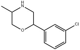 2-(3-chlorophenyl)-5-methylmorpholine Struktur