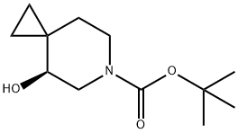 6-Azaspiro[2.5]octane-6-carboxylic acid, 4-hydroxy-, 1,1-dimethylethyl ester, (4S)- 化学構造式