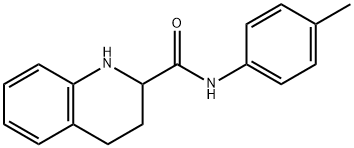 N-(4-甲基苯基)-1,2,3,4-四氢喹啉-2-甲酰胺,1101927-54-1,结构式