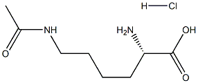 Nε-アセチル-L-リジン塩酸塩 化学構造式