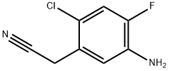 2-(5-氨基-2-氯-4-氟苯基)乙腈 结构式