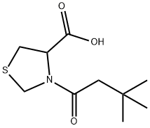 3-(3,3-dimethylbutanoyl)-1,3-thiazolidine-4-carboxylic acid,1103859-83-1,结构式