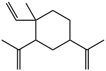 Cyclohexane, 1-ethenyl-1-methyl-2,4-bis(1-methylethenyl)- 结构式