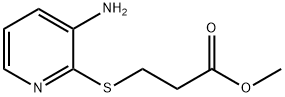 methyl 3-[(3-aminopyridin-2-yl)sulfanyl]propanoate 结构式