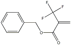 2-Propenoic acid, 2-(trifluoromethyl)-, phenylmethyl ester Struktur