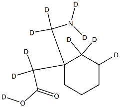 Gabapentin-D10 化学構造式