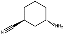 Cyclohexanecarbonitrile, 3-amino-, (1S,3S)- Structure