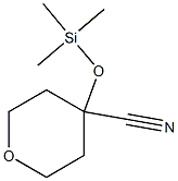 4-((trimethylsilyl)oxy)tetrahydro-2H-pyran-4-carbonitrile 化学構造式