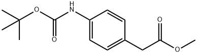 METHYL 2-(4-(TERT-BUTOXYCARBONYLAMINO)PHENYL)ACETATE Structure