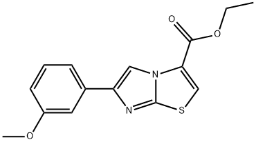 ethyl 6-(3-methoxyphenyl)imidazo[2,1-b]thiazole-3-carboxylate Struktur