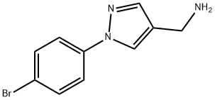 1-(4-溴苯基)-1H-吡唑-4-基]甲胺,1134703-49-3,结构式