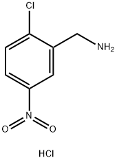 (2-chloro-5-nitrophenyl)methanamine hydrochloride Struktur