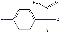 (4-Fluorophenyl)acetic-2,2-d2 Acid Struktur
