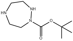 1H-1,2,5-Triazepine-1-carboxylic acid, hexahydro-, 1,1-dimethylethyl ester Structure